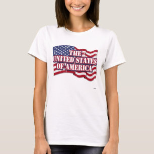 Camiseta Estados Unidos da América com bandeira aflita
