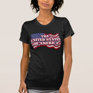 Camiseta Estados Unidos da América com bandeira aflita