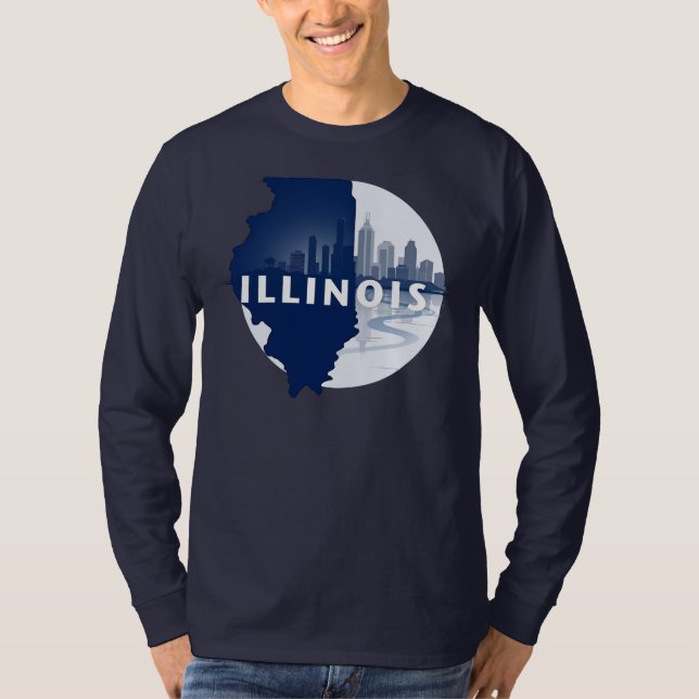 Camiseta Estados Unidos da América do Illinois (Frente)