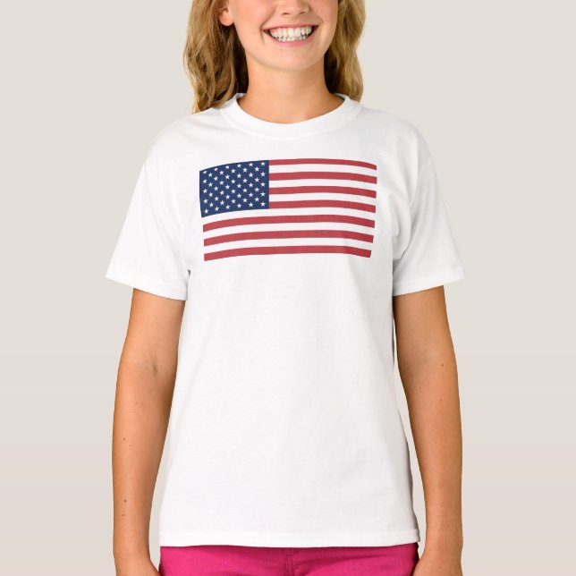 Camiseta Estados Unidos da América Flag-26976 (Frente)