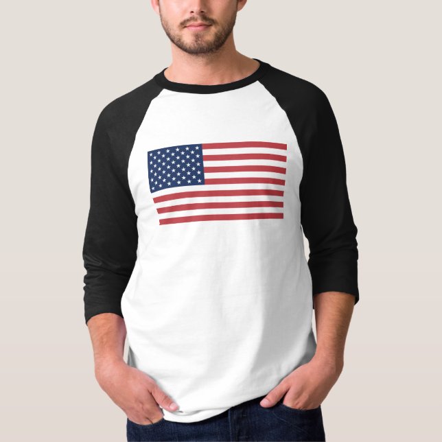 Camiseta Estados Unidos da América Flag-26976 (Frente)