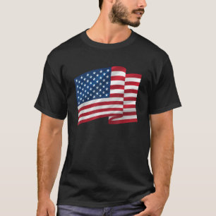 Camiseta Estados Unidos da América Flag Waving