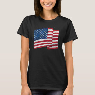 Camiseta Estados Unidos da América Flag Waving