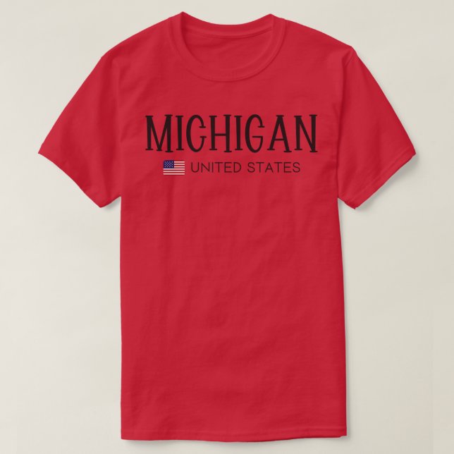 Camiseta Estados Unidos do Michigan (Frente do Design)