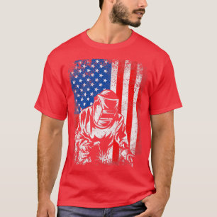Camiseta Estados Unidos, em dificuldades, American Flag Wel