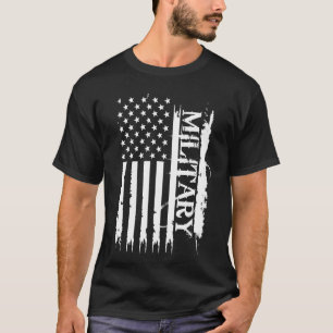 Camiseta Estados Unidos Militares se Distanciando com Bande