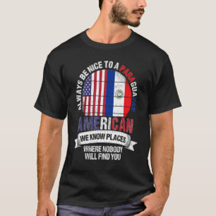 Camiseta Estados Unidos Paraguai Conhecemos Lugares Onde O