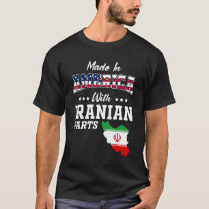Camiseta Estados Unidos Partes Iranianas do Irã Mapa EUA Ba