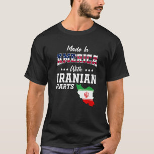 Camiseta Estados Unidos Partes Iranianas do Irã Mapa EUA Ba