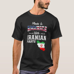 Camiseta Estados Unidos Partes Iranianas do Irã Mapeiam Ant