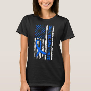 Camiseta Estados Unidos Sinalizador Sensibilização para o D