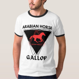 Camiseta Estalão do Cavalo da Corrida Árabe