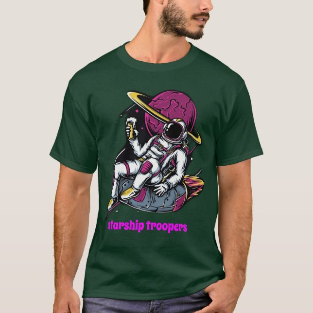 Camiseta Estaleiros de guerra básica - Camisa-T escura (Frente)
