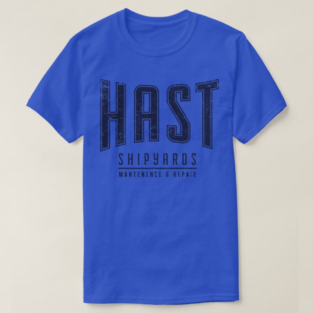 Camiseta Estaleiros HAST (Frente do Design)