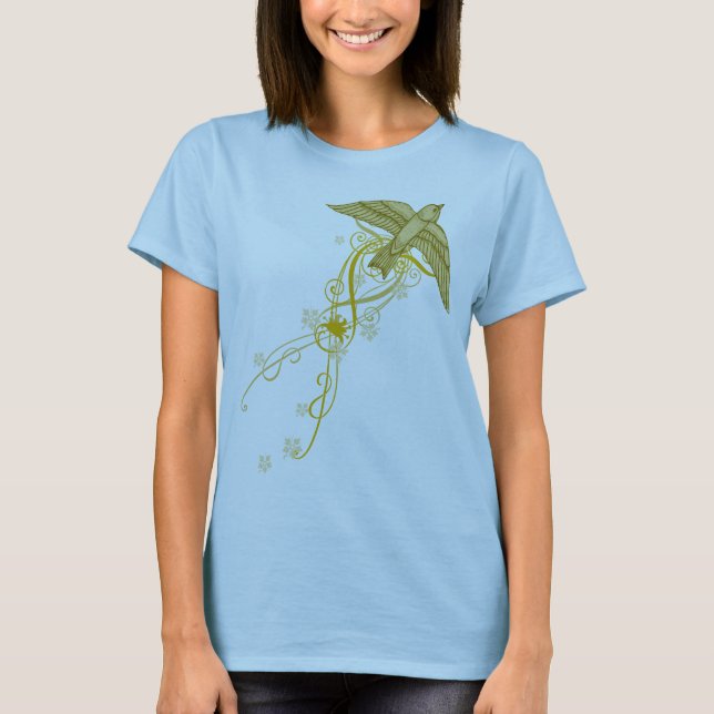 Camiseta Estamenha dourada (Frente)