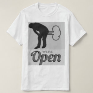 Camiseta Estamos abertos