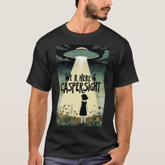 Camiseta Estamos Aqui 4 Caspersight - Design 2 (Frente)