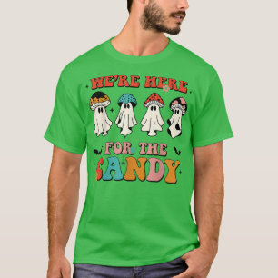 Camiseta Estamos aqui para o Candy Mushroom Spooky Season H
