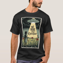 Camiseta Estamos Aqui Para O Caspersight (Com Flores Vermel