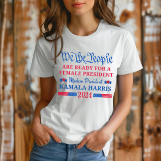 Camiseta Estamos com as Pessoas prontas para Kamala Harris