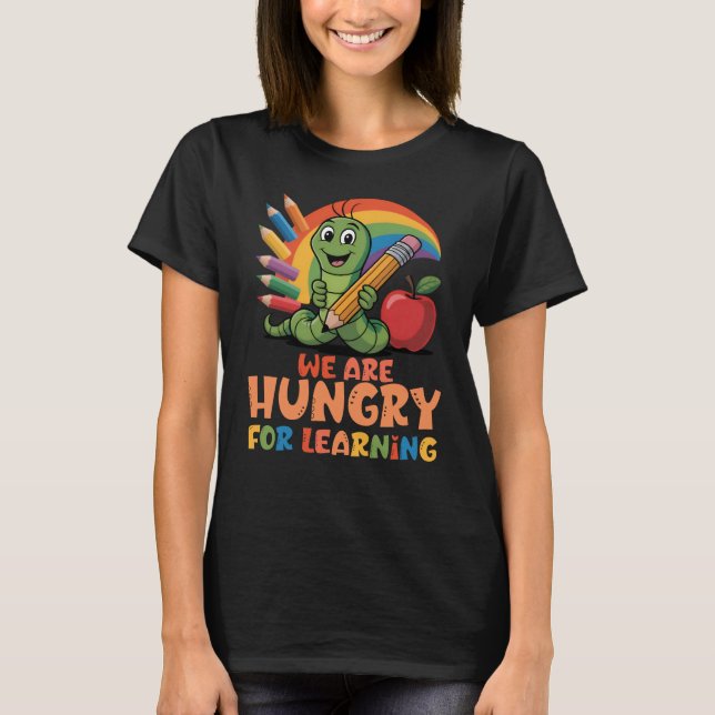 Camiseta Estamos com Fome de Aprender (Frente)