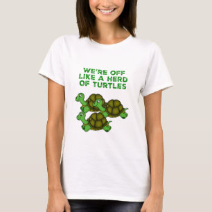 Camiseta Estamos fora como um design de um Herd das Tartaru