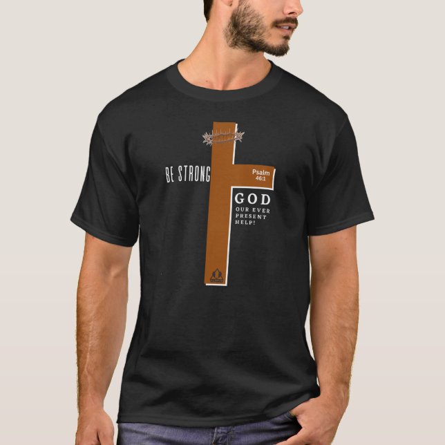 Camiseta ESTAMOS FORTES NA Design de JESUS, baseada em cris (Frente)