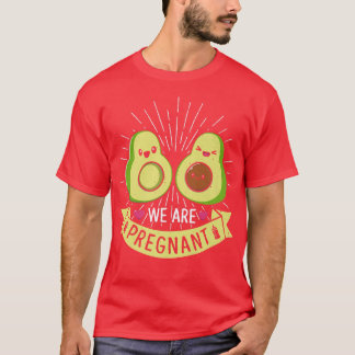 Camiseta Estamos Grávidos Mamacado Avocado Futuros Pais Pr