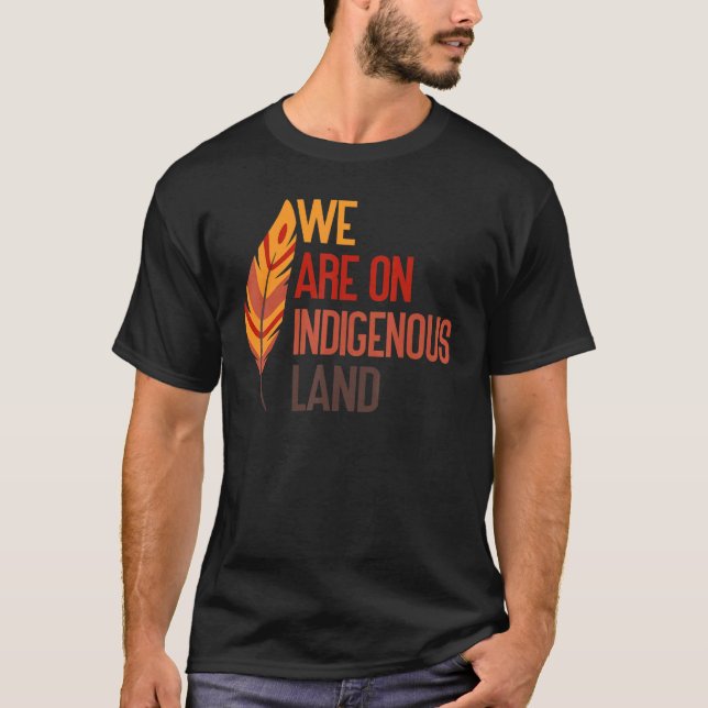 Camiseta Estamos no Indígenas Land Native American (Frente)