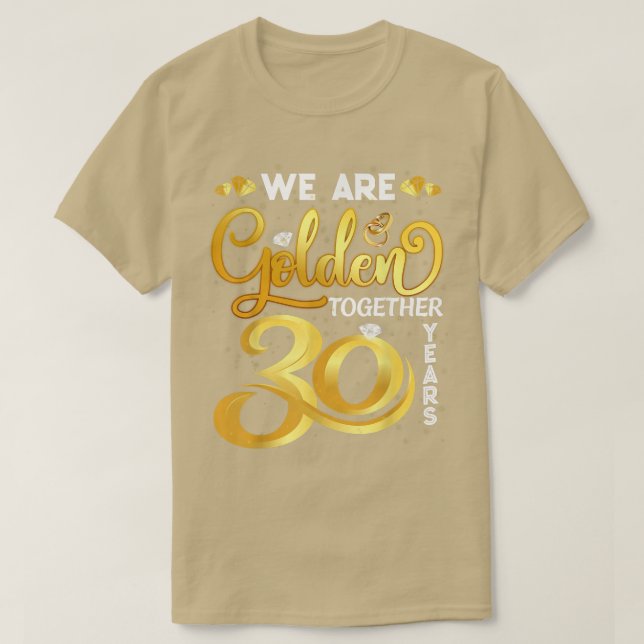 Camiseta Estamos Ouro Juntos 30 Anos 30 Anniv (Frente do Design)