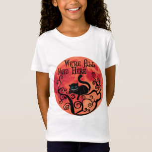 Camiseta Estamos todos loucos aqui - Cheshire Cat