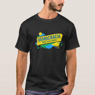 Camiseta Estampa brasil democracia