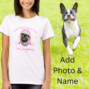 Camiseta Estampa de Cachorro Melhor Mãe de Cachorr