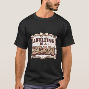 Camiseta estampa de leopardo na moda Adulto É Uma 