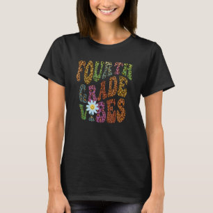 Camiseta Estampa de leopardo VIBRAÇÕES DA QUARTA SÉRIE Prof