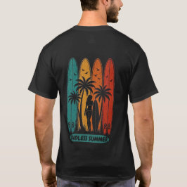 Camiseta Estampa de Surfboard Vintage Endless Summ
