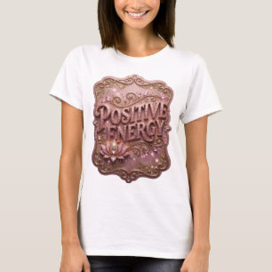 Camiseta Estampa ENERGIA POSITIVA Rosa JOVIAL