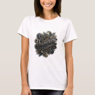 Camiseta Estampa Moderna Dourada IMPARÁVEL