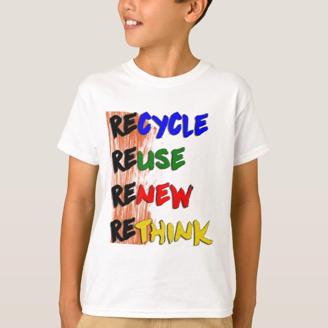 Camiseta Estampa Recicle reutilize renove repense (Frente)