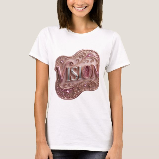 Camiseta Estampa VISION Prata Edgy (Frente)