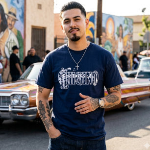 Camiseta Estampada com Lenço Chicano