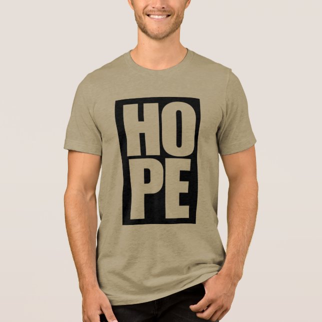 Camiseta Estampada com Texto Esperança (Frente)