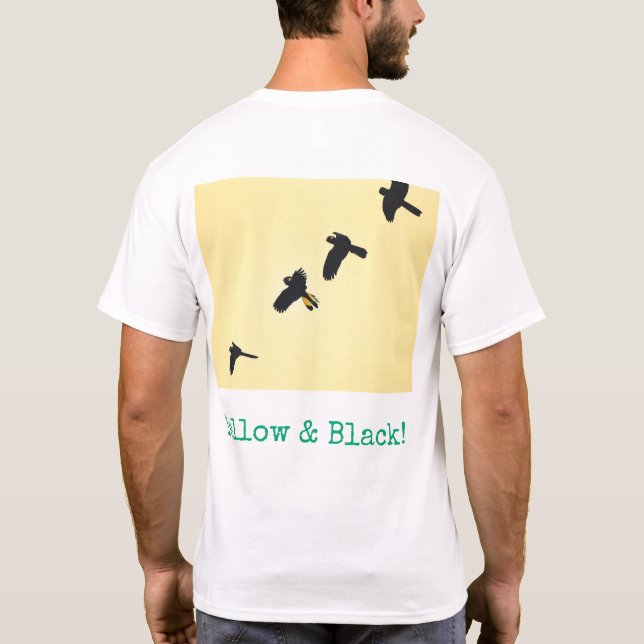 camiseta estampada de pássaro australiano (Verso)