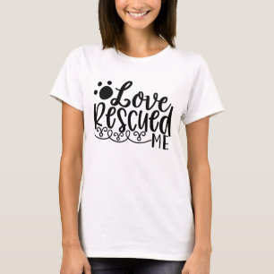 Camiseta Estampada de Patinha 'O Amor Me Resgatou'