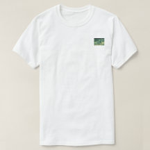 Camiseta estampada no peito - Sonho do Foguete