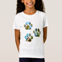 Camiseta Estampas de cães - Palmeiras tropicais
