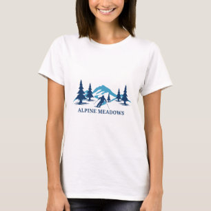 Camiseta Estância de esqui Alpine Meadows Califórnia Esqui
