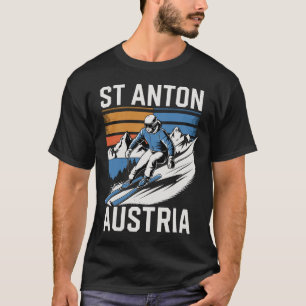 Camiseta Estância de esqui Retro St Anton Áustria