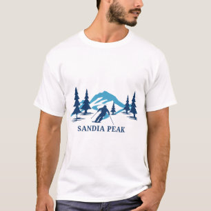 Camiseta Estância de esqui Sandia Peak Novo México Esqui Es