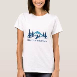 Camiseta Estância de esqui Stratton Mountain Vermont Esqui